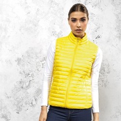 Plain Women's tribe fineline padded gilet 2786 Outer 40gsm, Lining 50gsm, Wadding 250 GSM